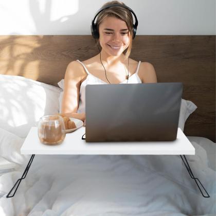 Imagem de Mesa Portátil Base Notebook Cama Home Office Café na Cama