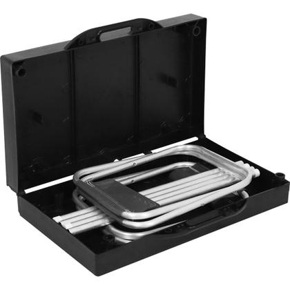 Imagem de Mesa Portátil Dobrável Para Camping com 2 Banquetas Preta Bel