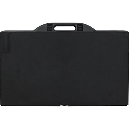 Imagem de Mesa Portátil Dobrável Para Camping com 2 Banquetas Preta Bel