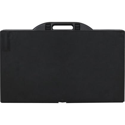 Imagem de Mesa Portátil Dobrável Para Camping com 2 Banquetas Preta Bel