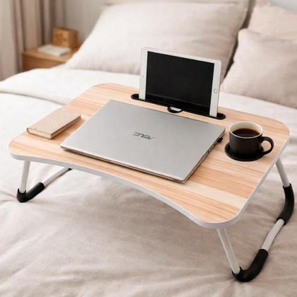 Imagem de Mesa Portátil Dobrável Para Notebook Cama Sofá Home Office Refeição