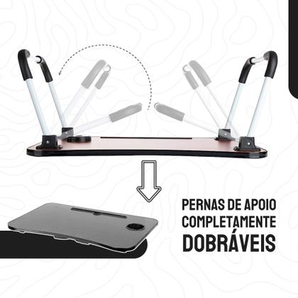 Imagem de Mesa Portátil Dobrável Suporte Para Notebook Cama iPad Madeira