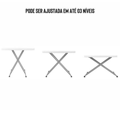 Imagem de mesa portatil NTK para Camping Robust - Branca