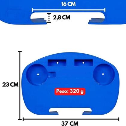 Imagem de Mesa Portátil Plástica Para Cadeira Praia Azul Mor