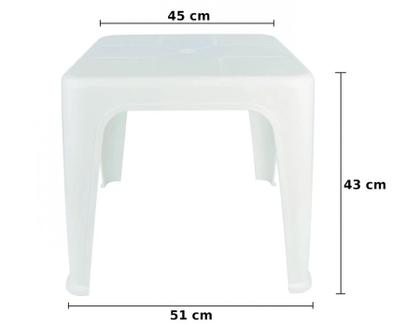 Imagem de Mesa Prática de Apoio Pequena Multiuso Branca Mor