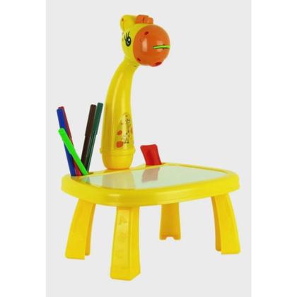 Imagem de Mesa Projetor Desenho Infantil Mesinha De Desenho Projetara (Amarelo)