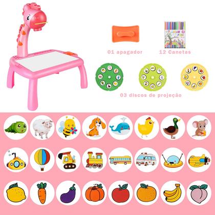 Imagem de Mesa Projetora Desenhar Infantil Educativa Projetor Girafa - Bee Toys