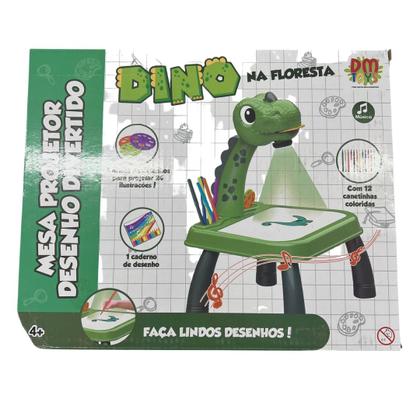 Imagem de Mesa Projetora Infantil de Desenho Divertido Dino na Floresta DM Toys DMT6420