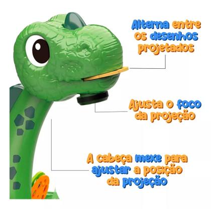 Imagem de Mesa Projetora Infantil de Desenho Divertido Dino na Floresta DM Toys DMT6420