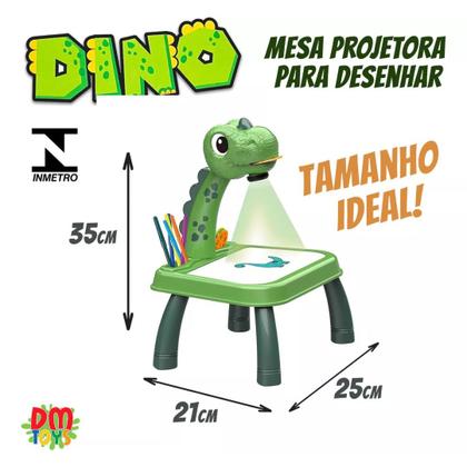 Imagem de Mesa Projetora Infantil de Desenho Divertido Dino na Floresta DM Toys DMT6420