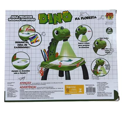Imagem de Mesa Projetora Infantil de Desenho Divertido Dino na Floresta DM Toys DMT6420