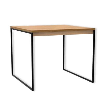 Imagem de Mesa Quadrada 80x80cm com Estilo Industrial Ideal para Ambientes Pequenos e Modernos