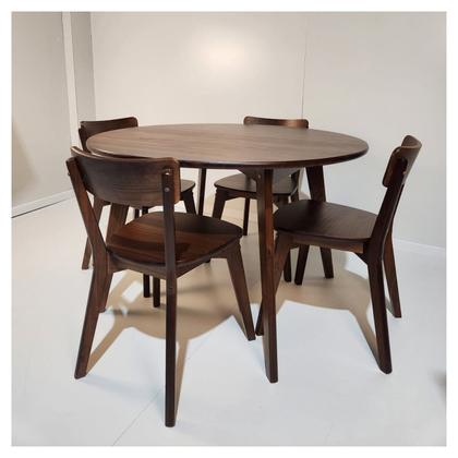 Imagem de Mesa Redonda de Madeira 1,20m Ø  Coleção Scandian