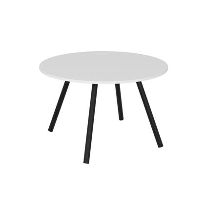 Imagem de Mesa Redonda Infantil 60cm Pé Palito Betina Preto fosco / Branco