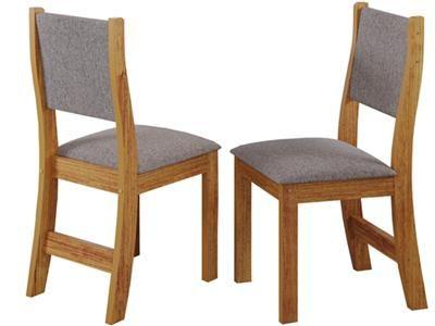 Imagem de Mesa Redonda Jantar Slin+4 Cadeira Sol Estofado Linho Vieiro