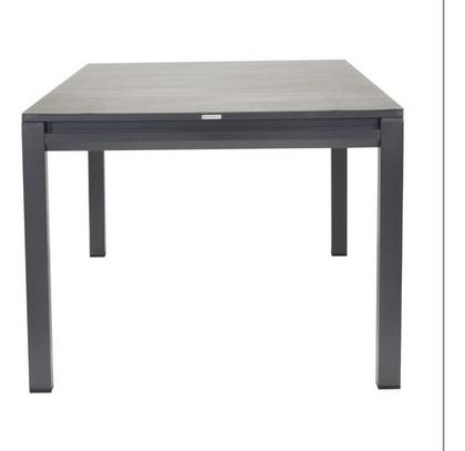 Imagem de Mesa Retangular Extensivel Jardim 180-240cm Aluminio Cinza