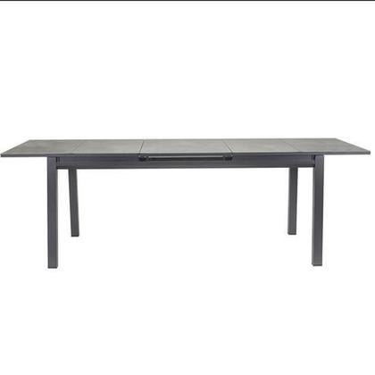 Imagem de Mesa Retangular Extensivel Jardim 180-240Cm Aluminio Cinza