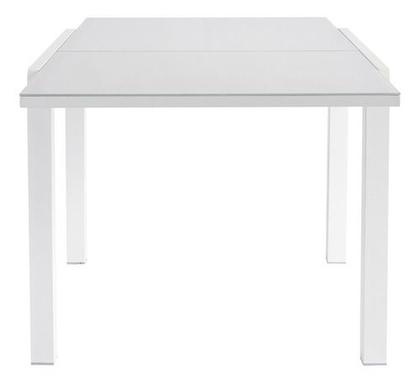 Imagem de Mesa Retangular Extensivel Jardim 90-160cm Aluminio Branco