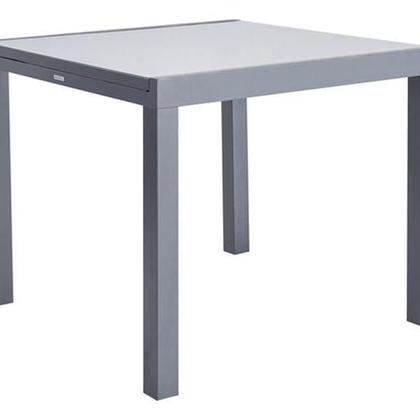 Imagem de Mesa Retangular Extensivel Jardim 90-160Cm Aluminio - Cinza