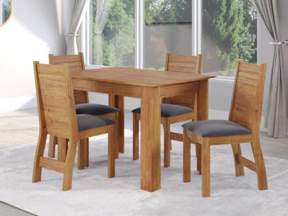 Imagem de Mesa Retangular Para Sala De Jantar Palace Para 4 Lugares - SSX Multicoisas