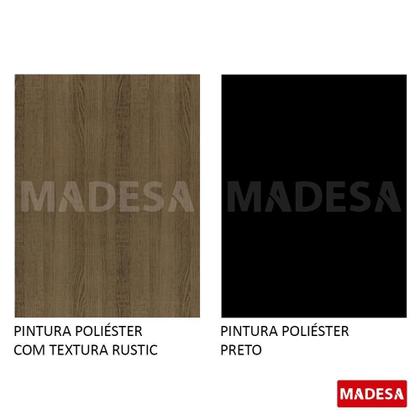 Imagem de Mesa Retangular Rustic/Preto Tampo de Madeira Madesa 5275