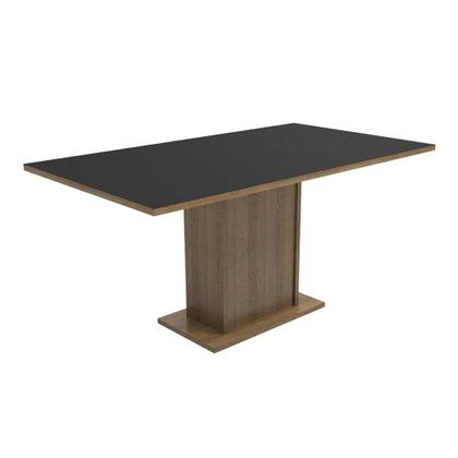 Imagem de Mesa Retangular Rustic/Preto Tampo de Madeira Madesa 5275