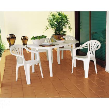 Imagem de Mesa Retangular Tramontina Camboriú Basic Branco