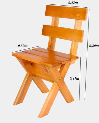 Imagem de Mesa Rústica 2,00m Com 08 Cadeiras Madeira Maciça Churrasco e Churrasqueira