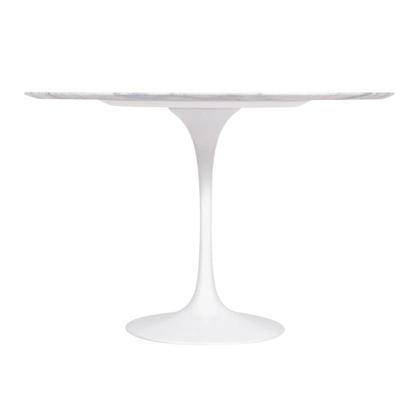 Imagem de Mesa Saarinen Redonda Espírito Santo 100cm - Base Branca
