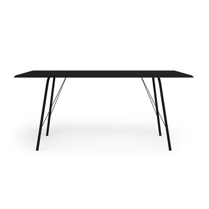 Imagem de Mesa Sala de Jantar Paraty Preto 140x80cm Tampo Preto