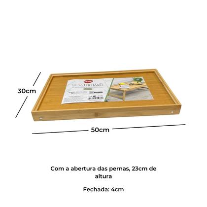 Imagem de Mesa Servir Café Da Manhã Na Cama - Bandeja em Bambu