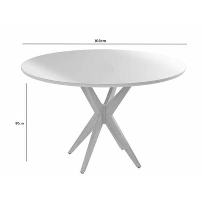 Imagem de Mesa Simpatia Redonda 108x108 JCM Cor Cinamomo