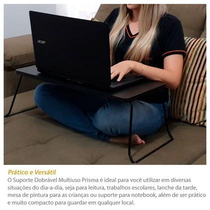 Imagem de Mesa Suporte Multiuso Prisma Para Notebook Dobrável