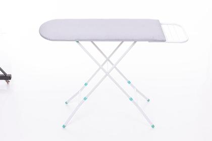 Imagem de Mesa Tabua de Passar Roupa Mesa Passadeira Tecido Térmico Com Suporte para Ferro Portatil