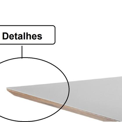 Imagem de Mesa Tampo Mdf e Vidro 160x90cm Celine