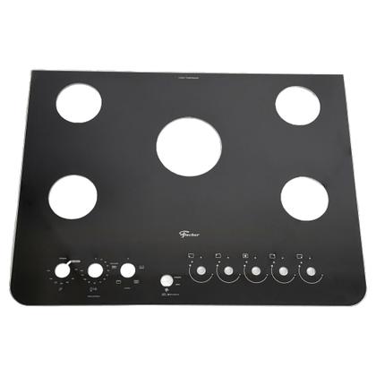 Imagem de Mesa Tampo Vidro Fogão Embutir Fischer 5 Bocas Gran Cheff TC