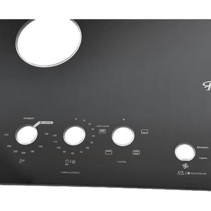 Imagem de Mesa Tampo Vidro Fogão Embutir Fischer 5 Bocas Gran Cheff TC