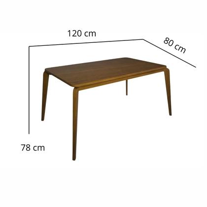 Imagem de Mesa Veneza 120x80cm SEM Vidro Minas Plac Cor Cinamomo