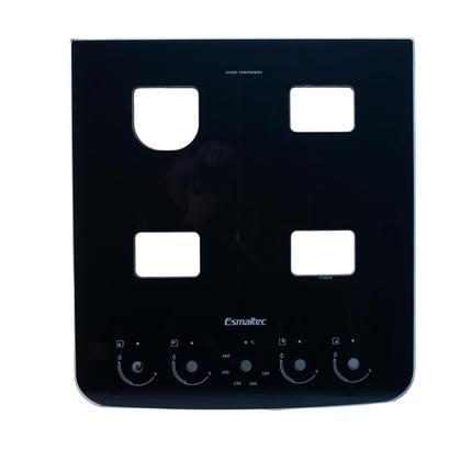 Imagem de Mesa Vidro Tampo Fogão + Fita Vedação Jade Glass 4 Bocas
