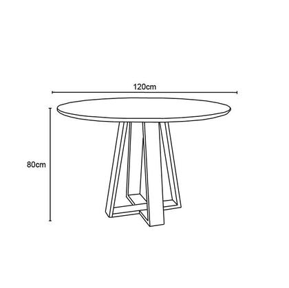 Imagem de Mesa Vitoria 117X117 Ype/Preto