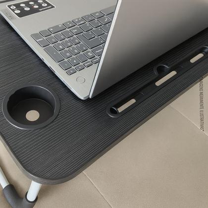 Imagem de Mesinha Apoio Dobrável Cama Sofá Notebook Tablet Refeição Mesa Home Office