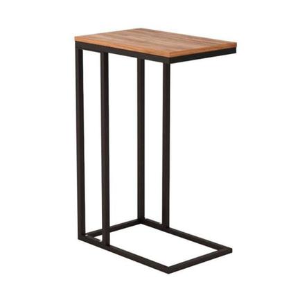 Imagem de Mesinha de Apoio Café Livro Controle Auxiliar Lateral MDF e Ferro