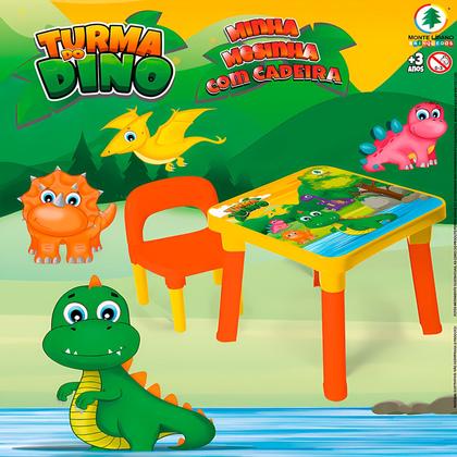 Imagem de Mesinha De Atividades Dinossauro Com Cadeira Didática Para Meninos - Monte Líbano