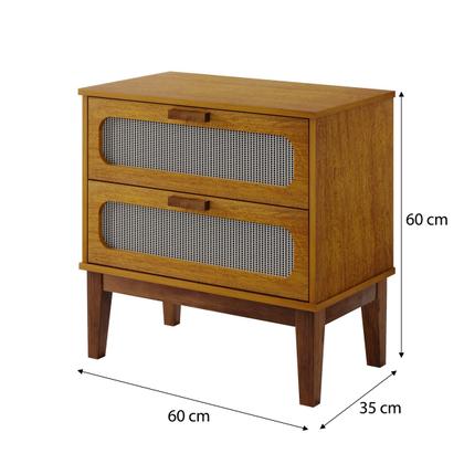 Imagem de mesinha de cabeceira criado grande para quarto lateral cama casal estilo classico com telinha gaveta