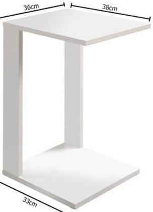 Imagem de Mesinha De Canto Para Encaixe Lateral Ao Sofá Sala Madeira