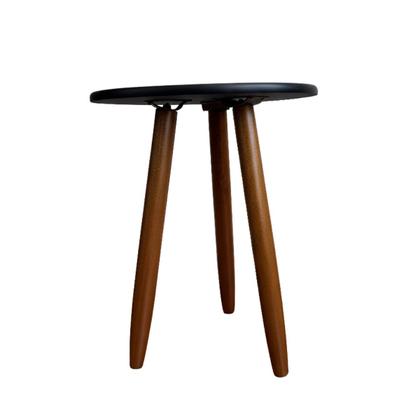 Imagem de Mesinha de Canto Pé Palito Retrô Pequena 37cm com Pés de Madeira