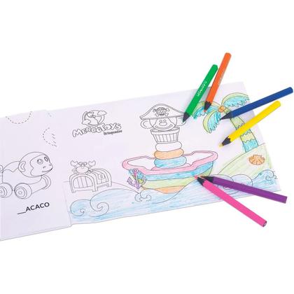 Imagem de Mesinha de Desenho c/ Caderno de Atividades e Lapis de Cores