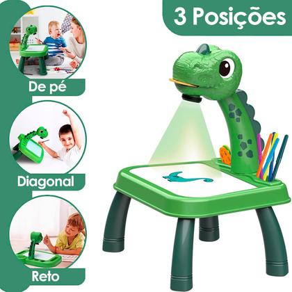 Imagem de Mesinha De Projeção De Desenho Brinquedo Didático Dinossauro - Dm Toys