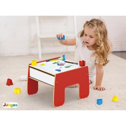 Imagem de Mesinha didática Infantil 2 em 1 com Blocos de encaixar