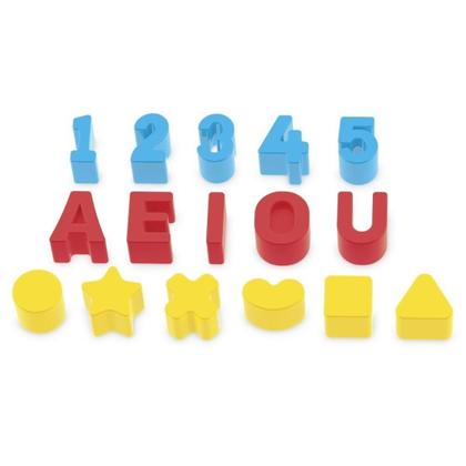 Imagem de Mesinha didática Infantil 2 em 1 com Blocos de encaixar